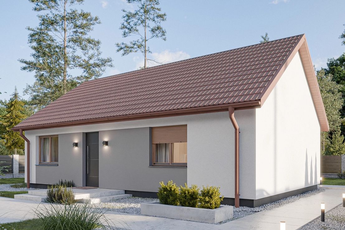 Dom prefabrykowany Parterowy 80C (HFX1005)