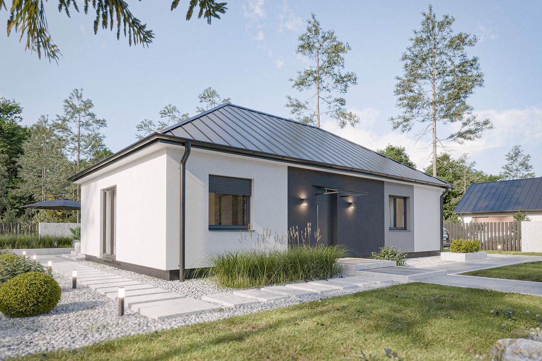 Dom prefabrykowany Parterowy 90B (HFX1006)