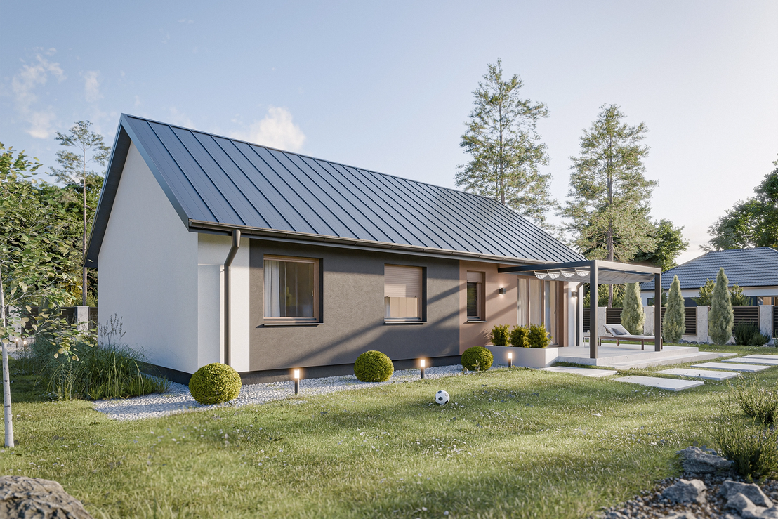 Dom prefabrykowany Parterowy 90C (HFX1007)