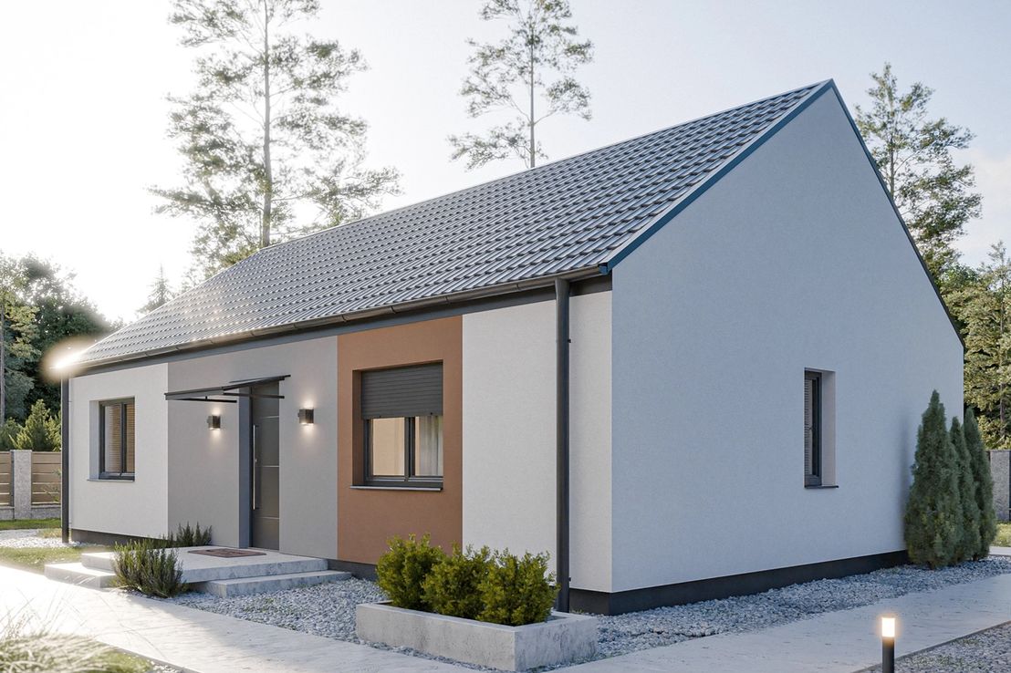 Dom prefabrykowany Parterowy 90D (HFX1008)