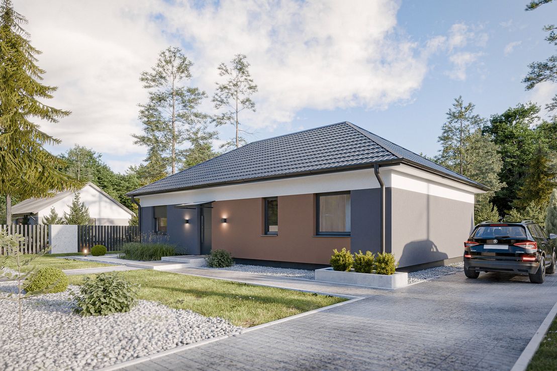Dom prefabrykowany Parterowy 100B (HFX1010)