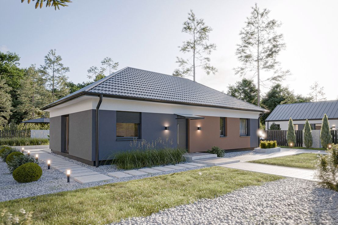 Dom prefabrykowany Parterowy 100B (HFX1010)