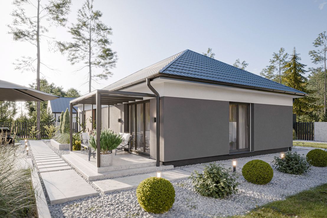 Dom prefabrykowany Parterowy 100B (HFX1010)