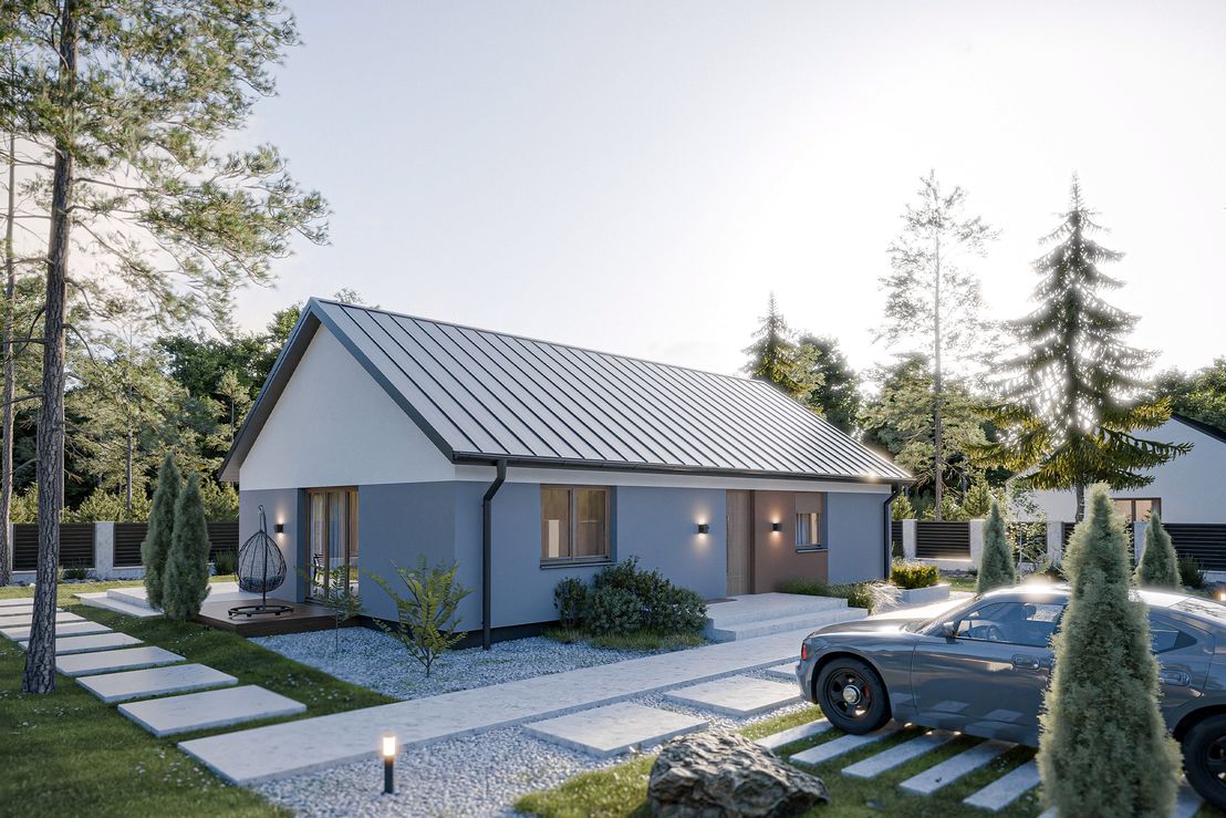 Dom prefabrykowany Parterowy 100D (HFX1011)