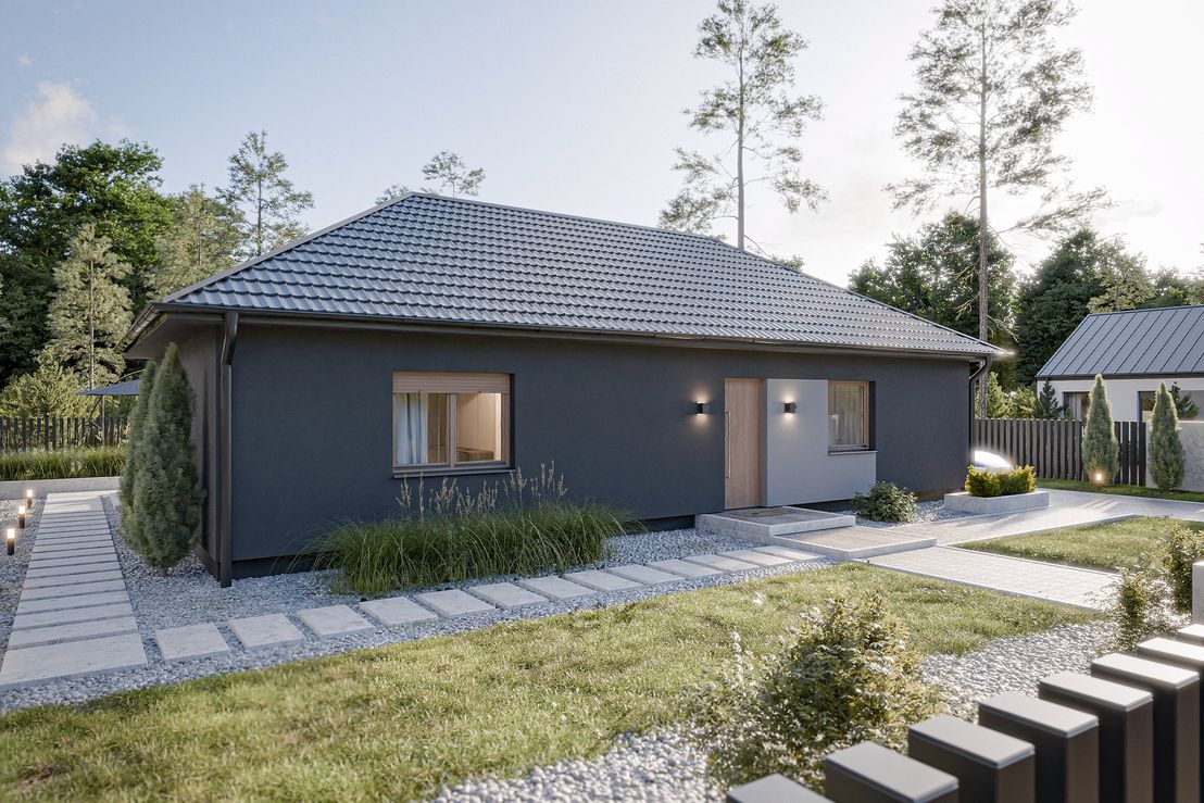 Dom prefabrykowany Parterowy 110A (HFX1009)