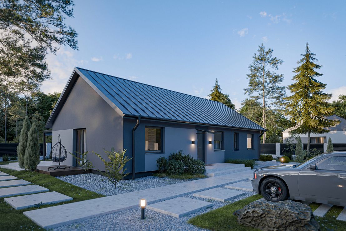 Dom prefabrykowany Parterowy 110B (HFX1013)