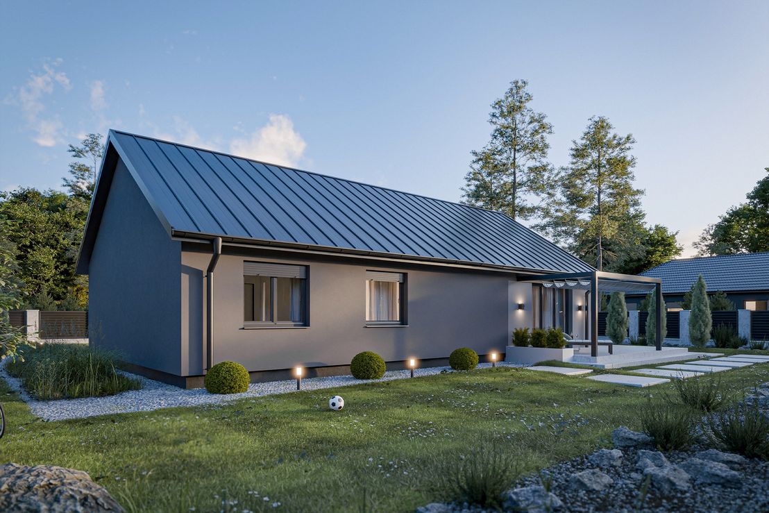 Dom prefabrykowany Parterowy 110B (HFX1013)