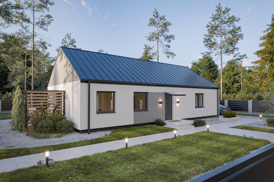 Dom prefabrykowany Parterowy 110C (HFX1014)