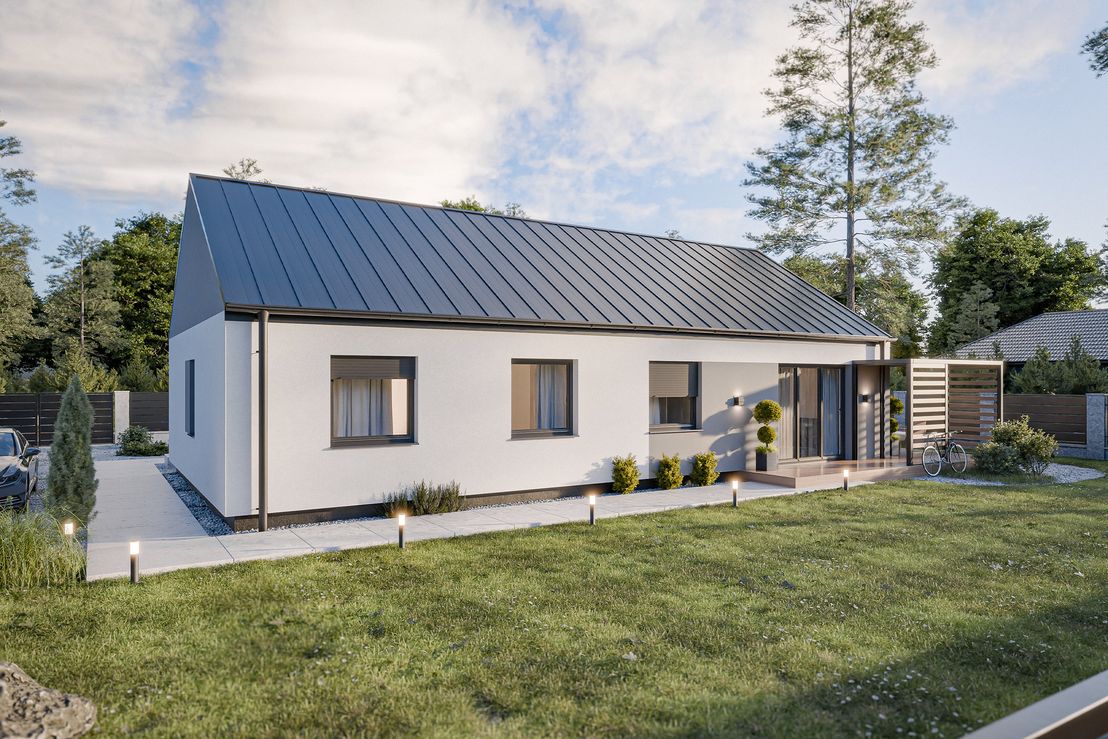 Dom prefabrykowany Parterowy 110C (HFX1014)