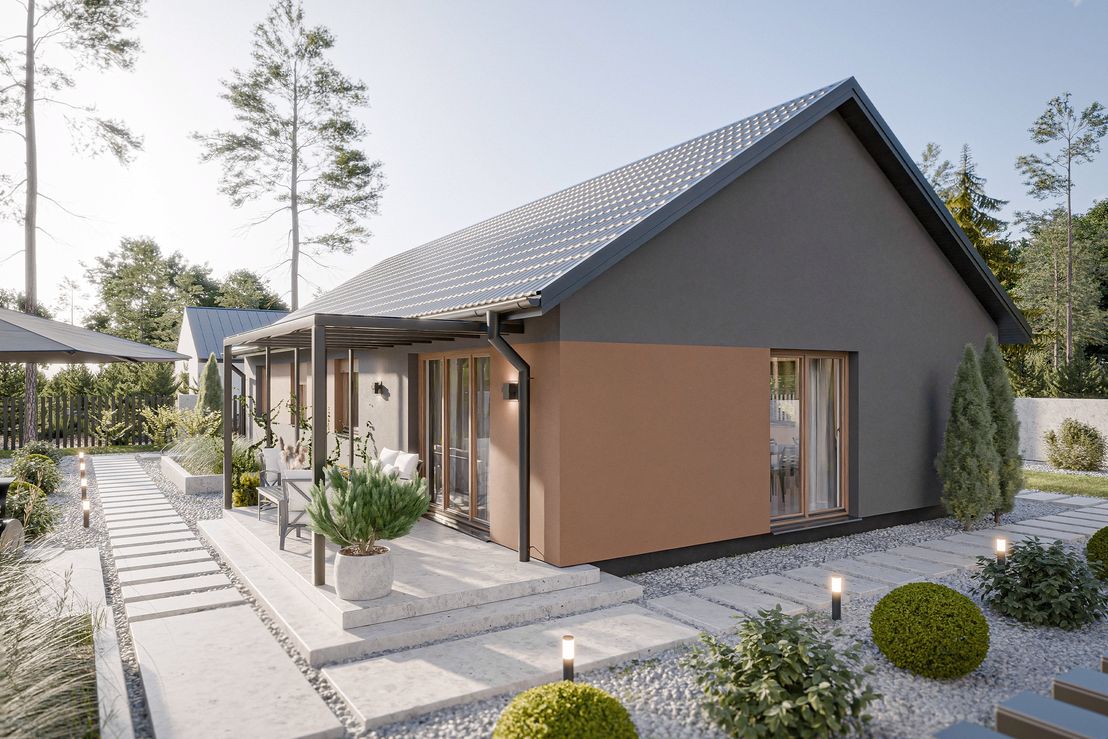 Dom prefabrykowany Parterowy 120A (HFX1015)