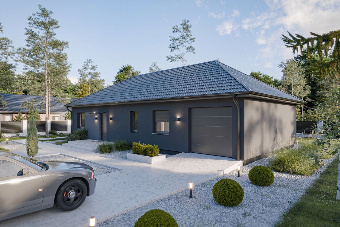 Dom prefabrykowany Parterowy 120B (HFX1016)