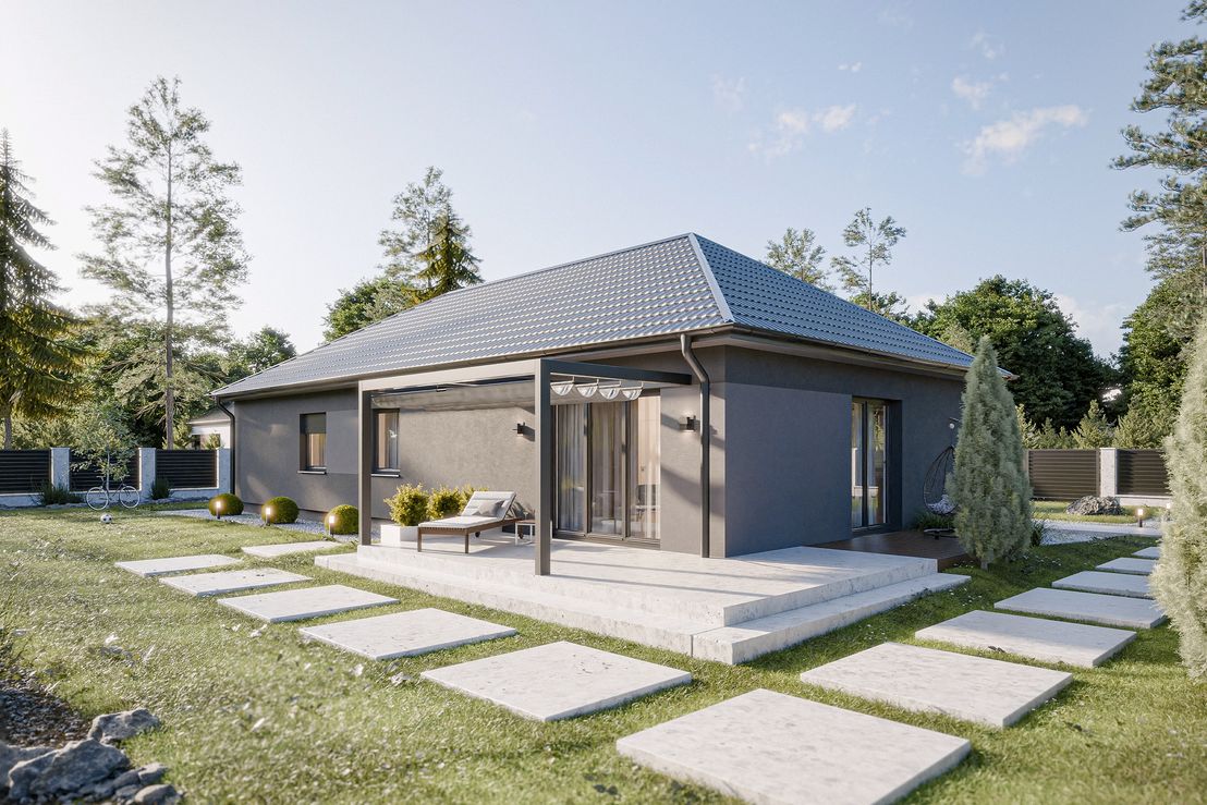 Dom prefabrykowany Parterowy 120B (HFX1016)