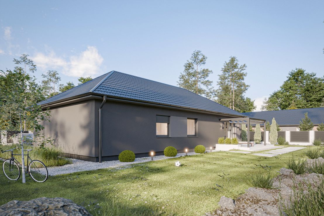 Dom prefabrykowany Parterowy 120B (HFX1016)