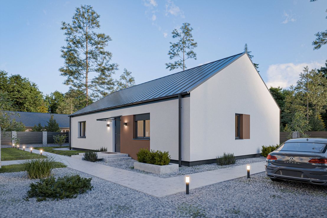 Dom prefabrykowany Parterowy 120C (HFX1017)