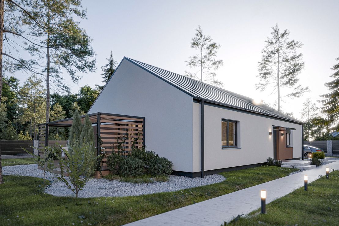 Dom prefabrykowany Parterowy 120C (HFX1017)