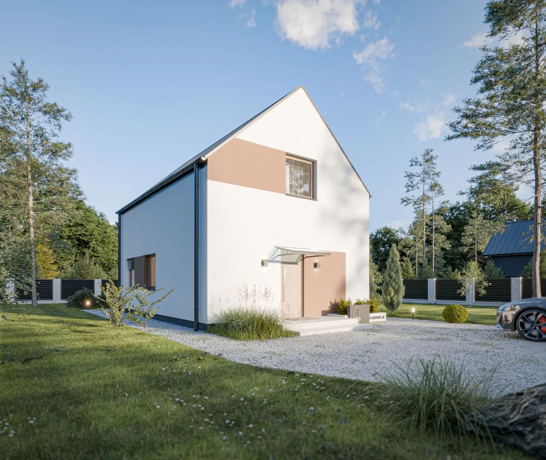 Dom prefabrykowany Piętrowy 95C (HFX1020)