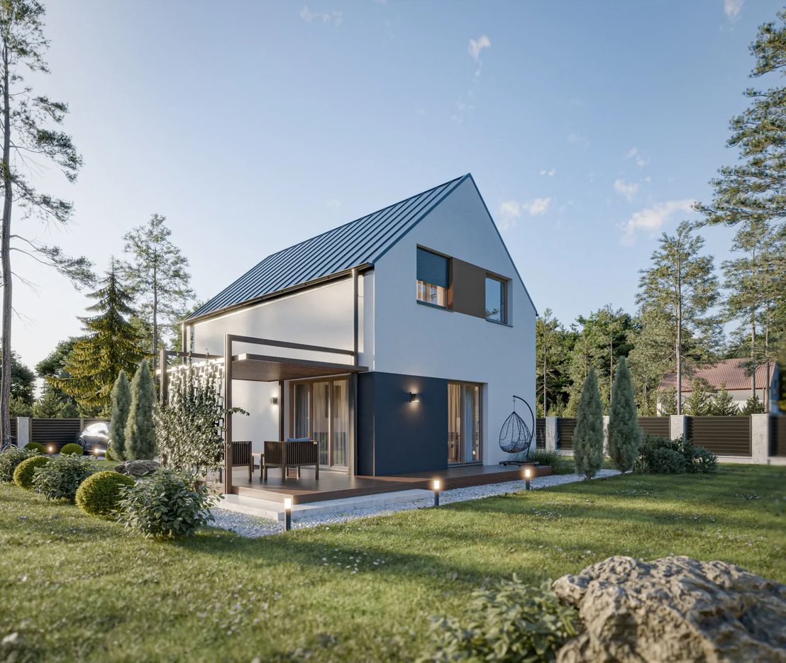 Dom prefabrykowany Piętrowy 95C (HFX1020)