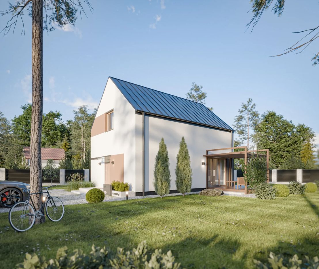 Dom prefabrykowany Piętrowy 95C (HFX1020)