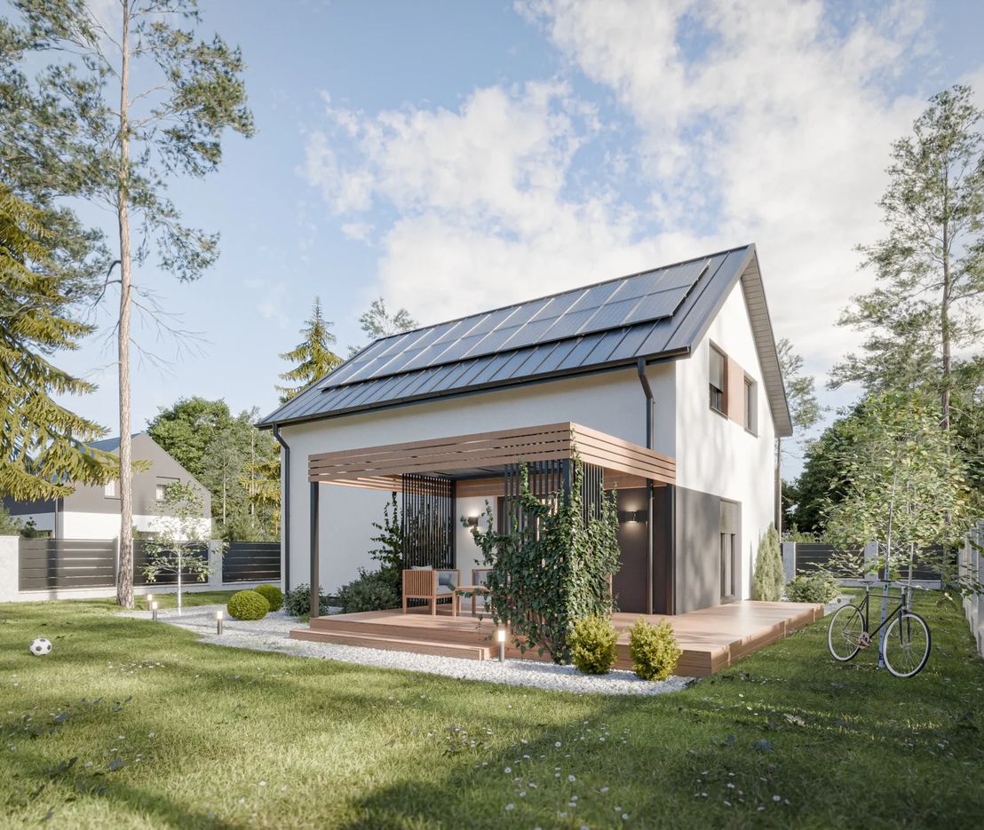 Dom prefabrykowany Piętrowy 130A (HFX1021)