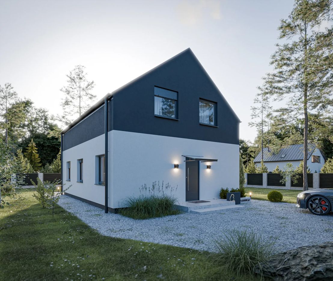 Dom prefabrykowany Piętrowy 130C (HFX1023)