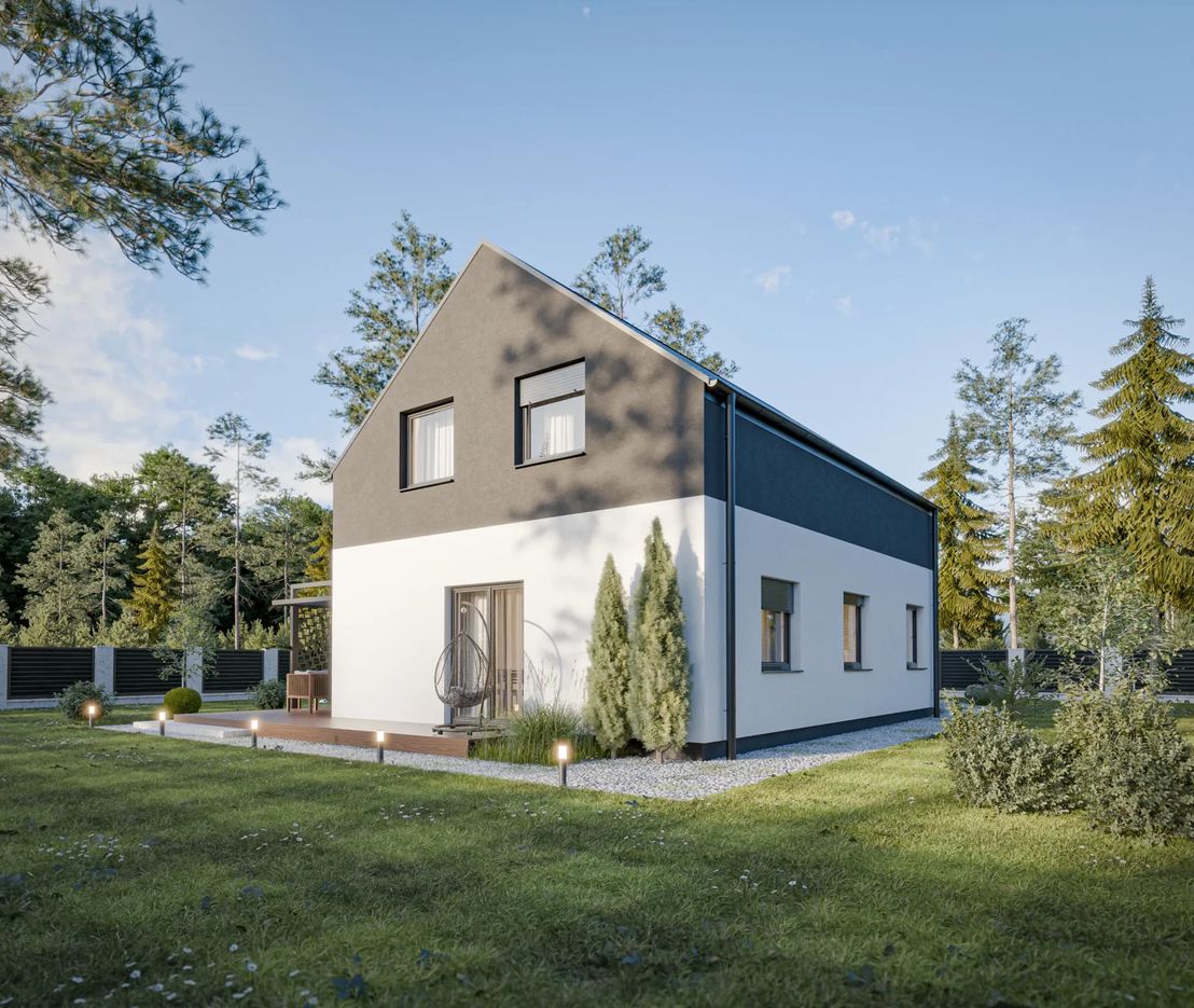 Dom prefabrykowany Piętrowy 130C (HFX1023)