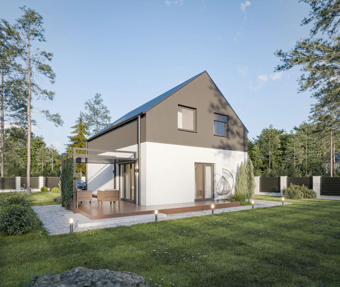 Dom prefabrykowany Piętrowy 130C (HFX1023)