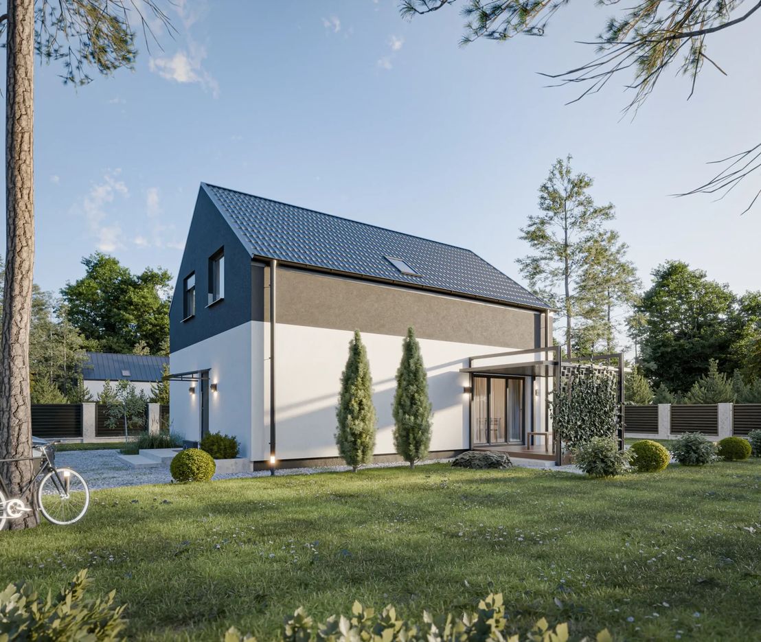 Dom prefabrykowany Piętrowy 130C (HFX1023)