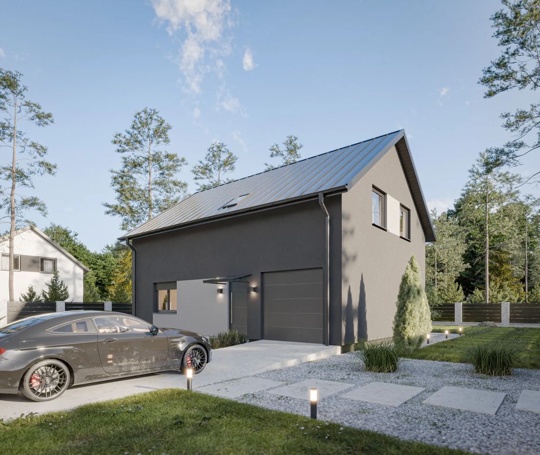 Dom prefabrykowany Stodoła 150B (HFX1025)