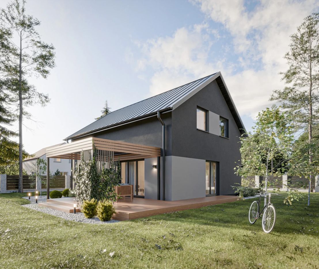 Dom prefabrykowany Stodoła 150B (HFX1025)