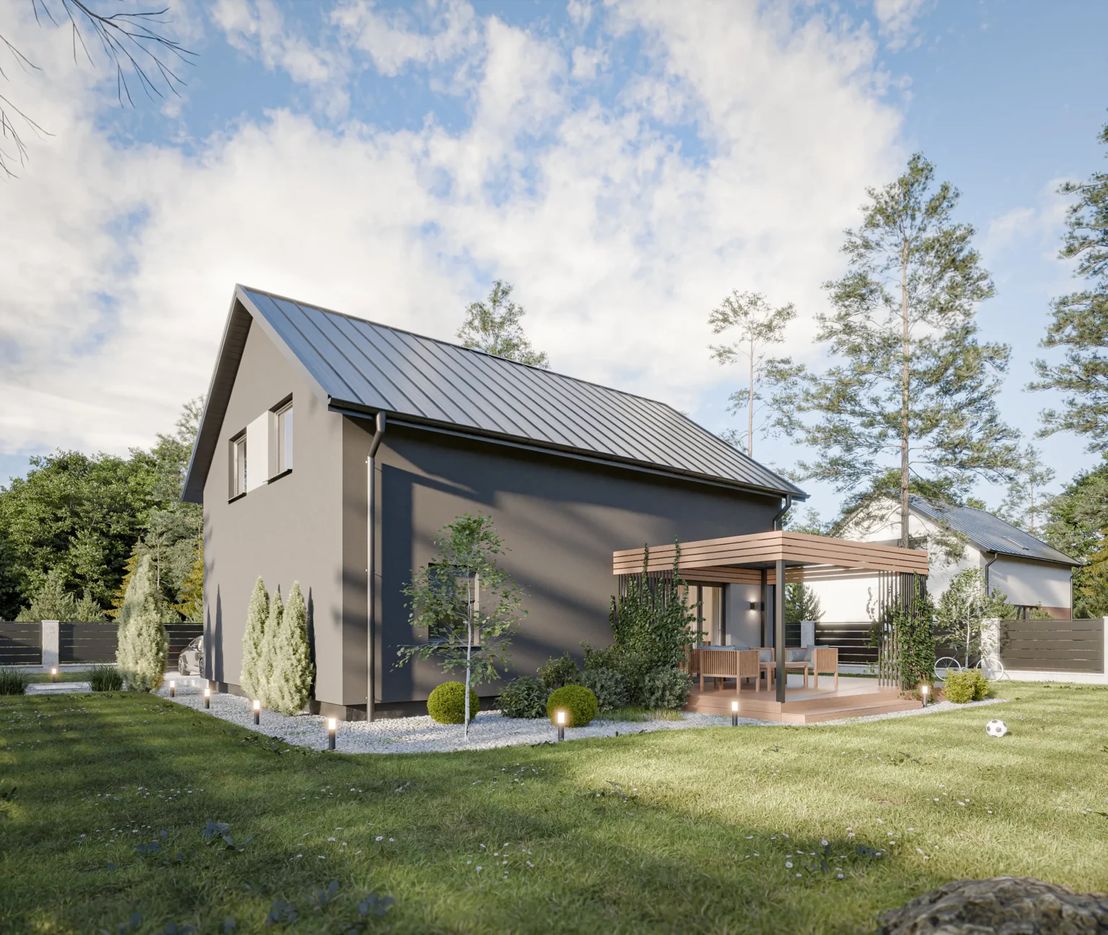 Dom prefabrykowany Stodoła 150B (HFX1025)