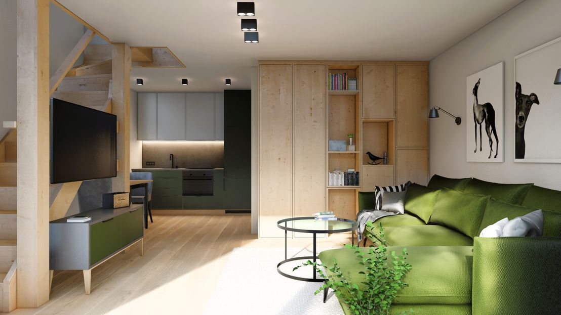 Dom prefabrykowany DH47 + przedsionek (HDH1013)