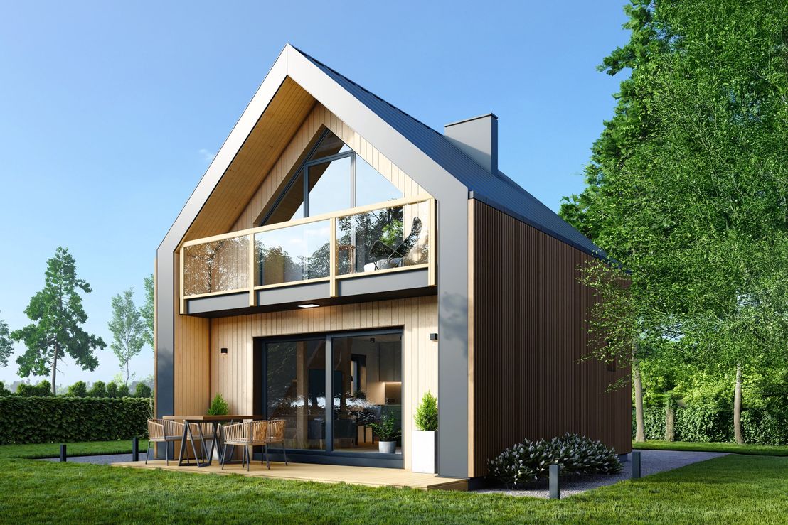 Dom prefabrykowany DH47 + przedsionek (HDH1013)