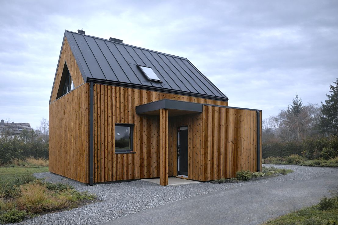 Dom prefabrykowany DH47 + przedsionek (HDH1013)