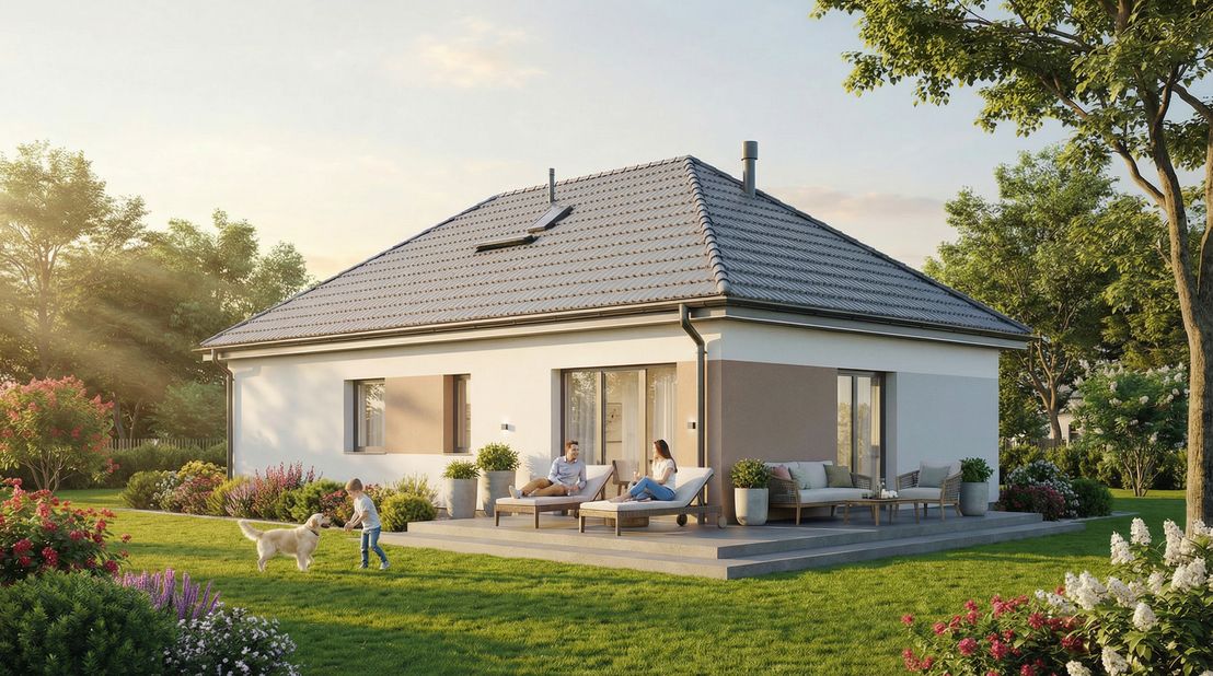 Dom prefabrykowany Parterowy 90A (HFX1035)