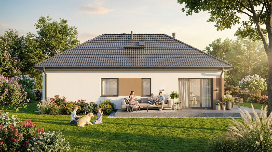 Dom prefabrykowany Parterowy 90A (HFX1035)