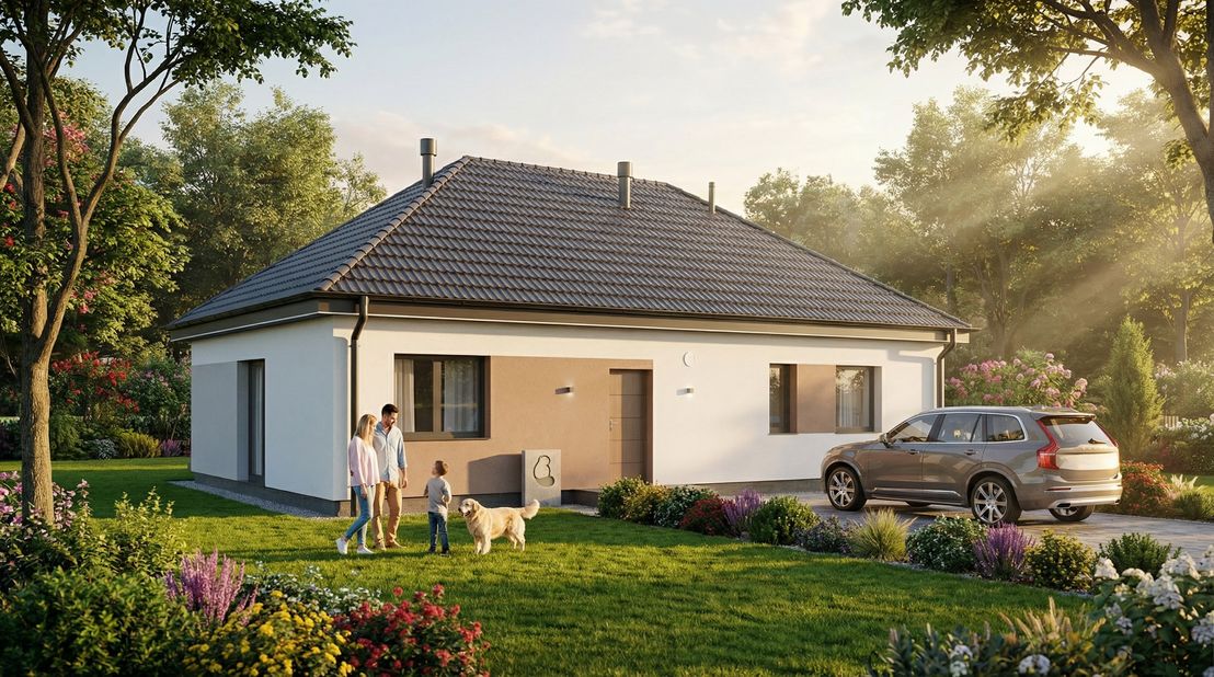 Dom prefabrykowany Parterowy 100A (HFX1036)