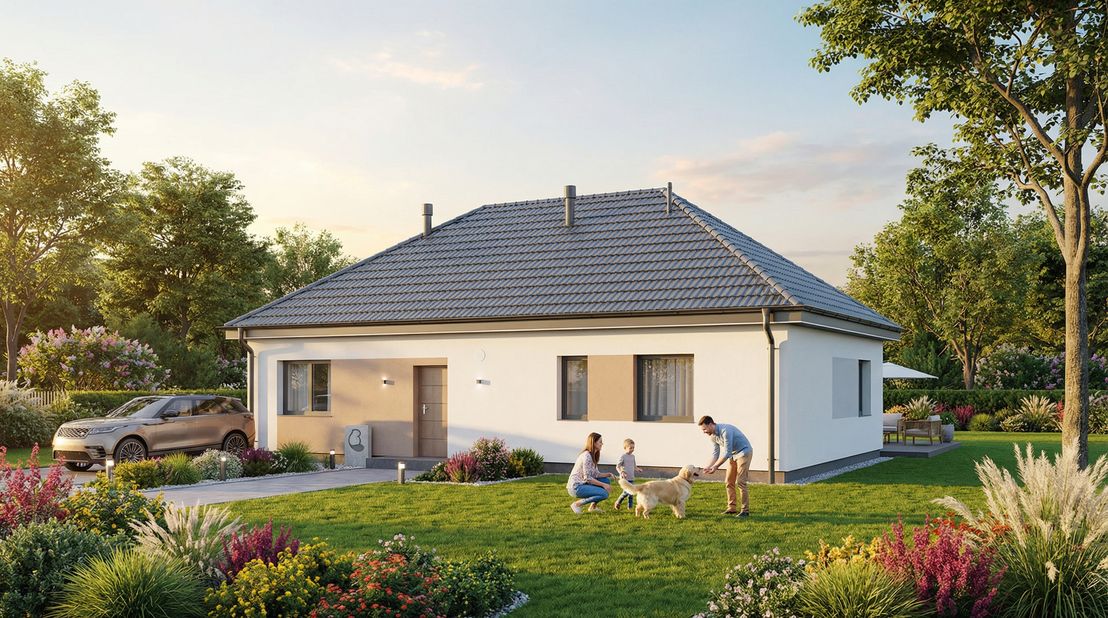 Dom prefabrykowany Parterowy 100A (HFX1036)