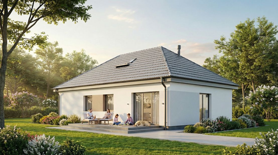 Dom prefabrykowany Parterowy 100A (HFX1036)