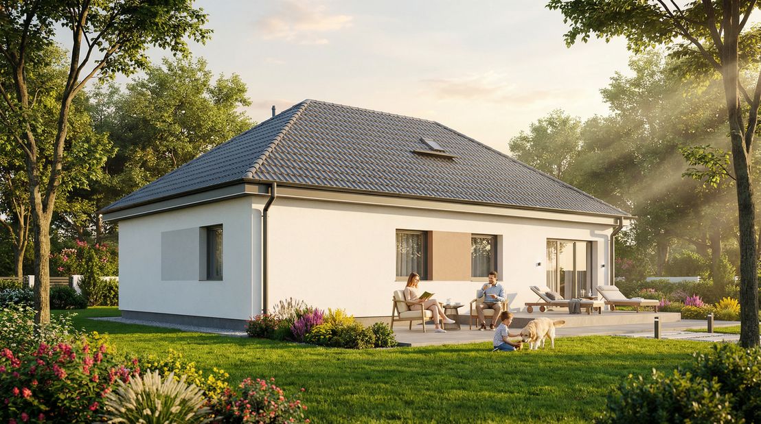 Dom prefabrykowany Parterowy 100A (HFX1036)