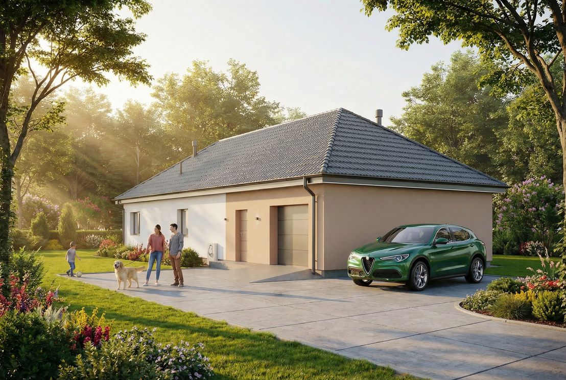 Dom prefabrykowany Parterowy 150A (HFX1038)