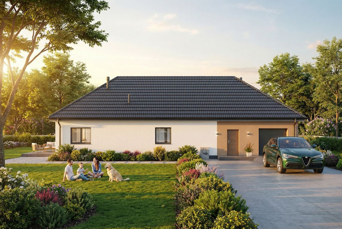 Dom prefabrykowany Parterowy 150A (HFX1038)