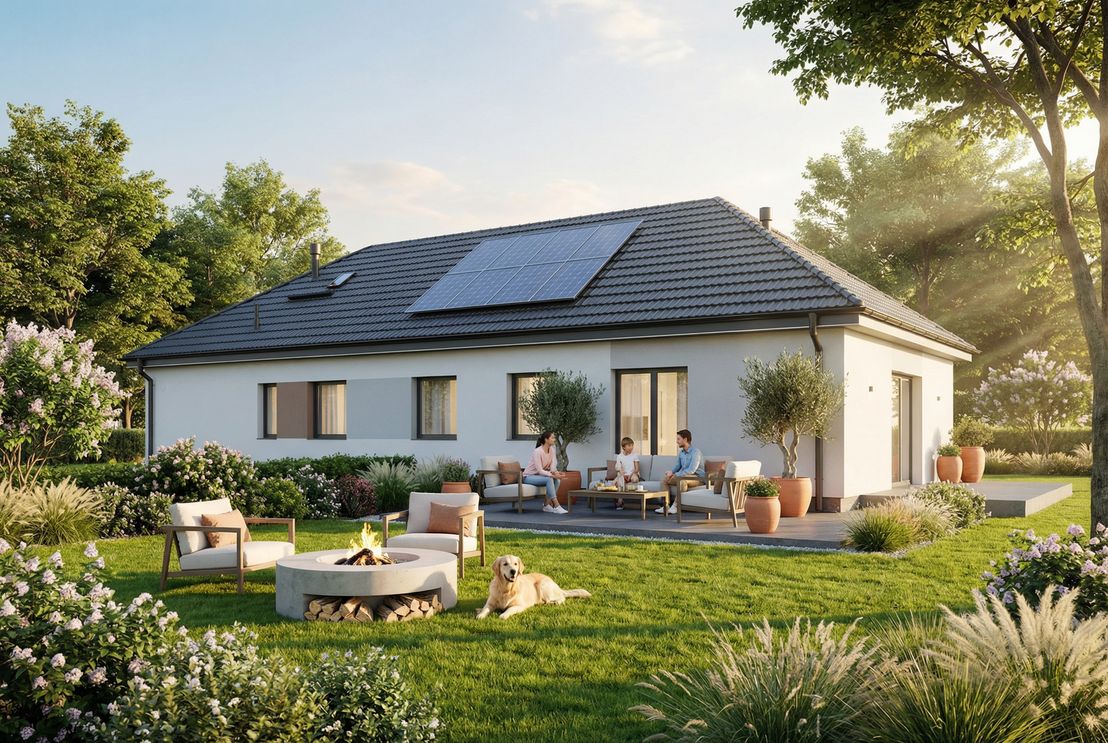 Dom prefabrykowany Parterowy 150A (HFX1038)