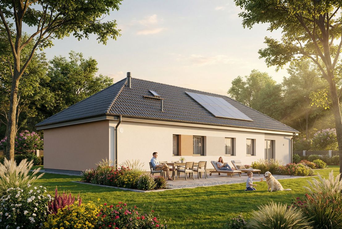 Dom prefabrykowany Parterowy 150A (HFX1038)