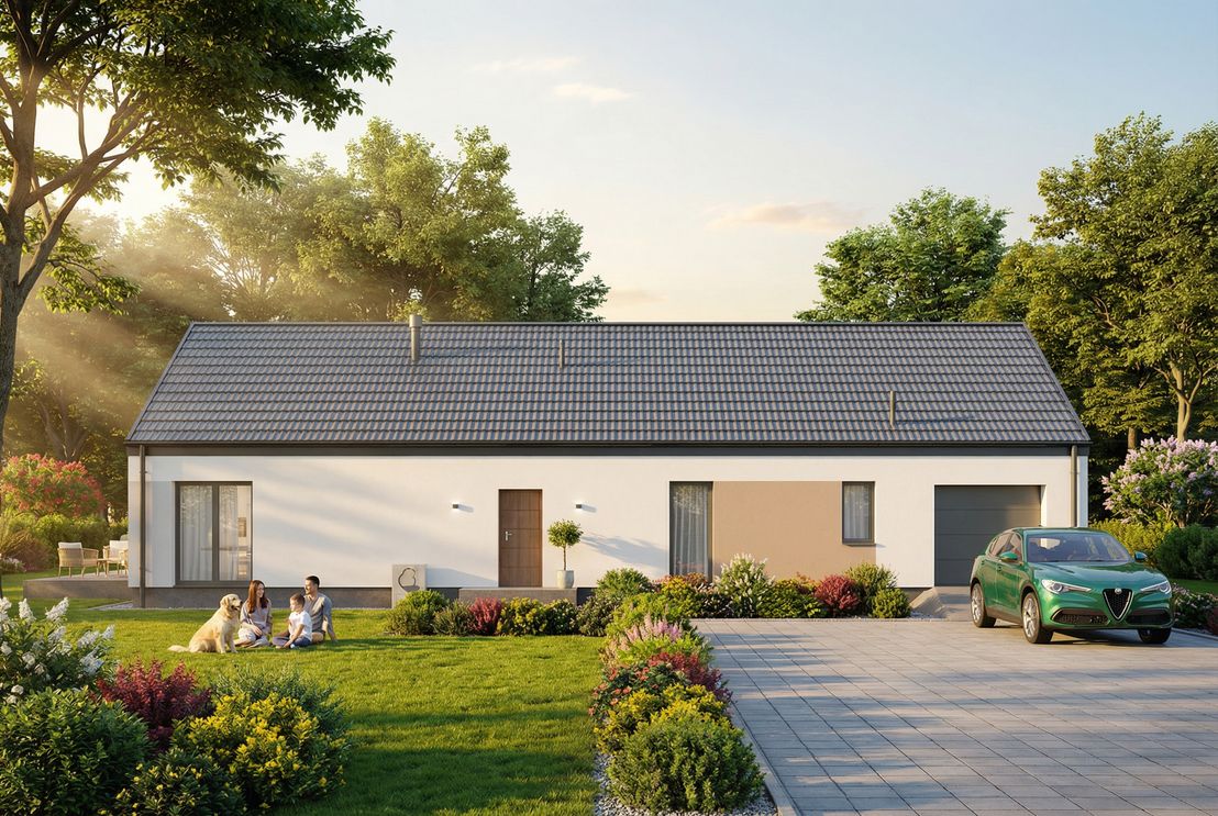 Dom prefabrykowany Parterowy 150B (HFX1039)