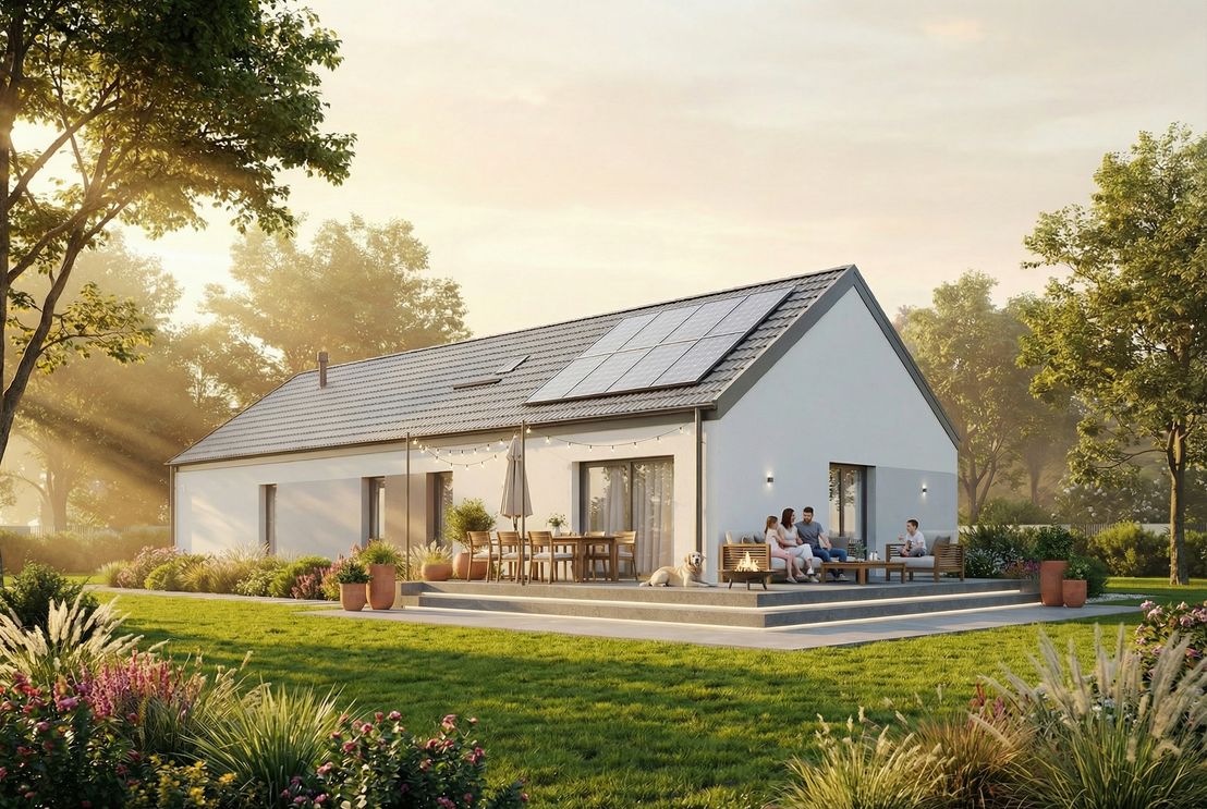 Dom prefabrykowany Parterowy 150B (HFX1039)