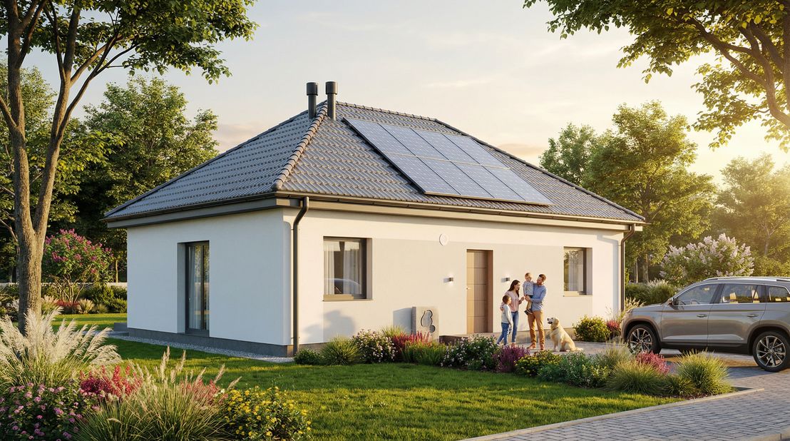 Dom prefabrykowany Parterowy 80A (HFX1041)