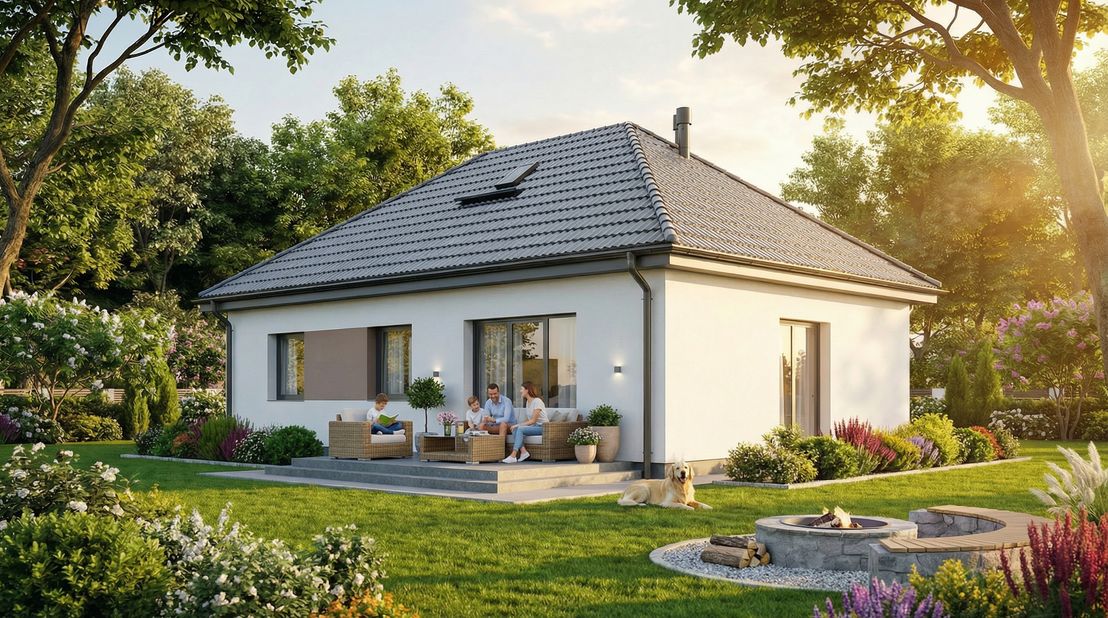 Dom prefabrykowany Parterowy 80A (HFX1041)