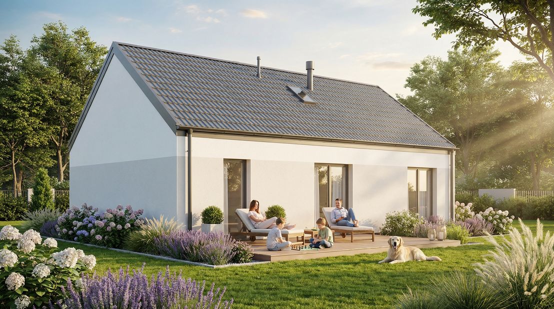 Dom prefabrykowany Parterowy 80B (HFX1042)