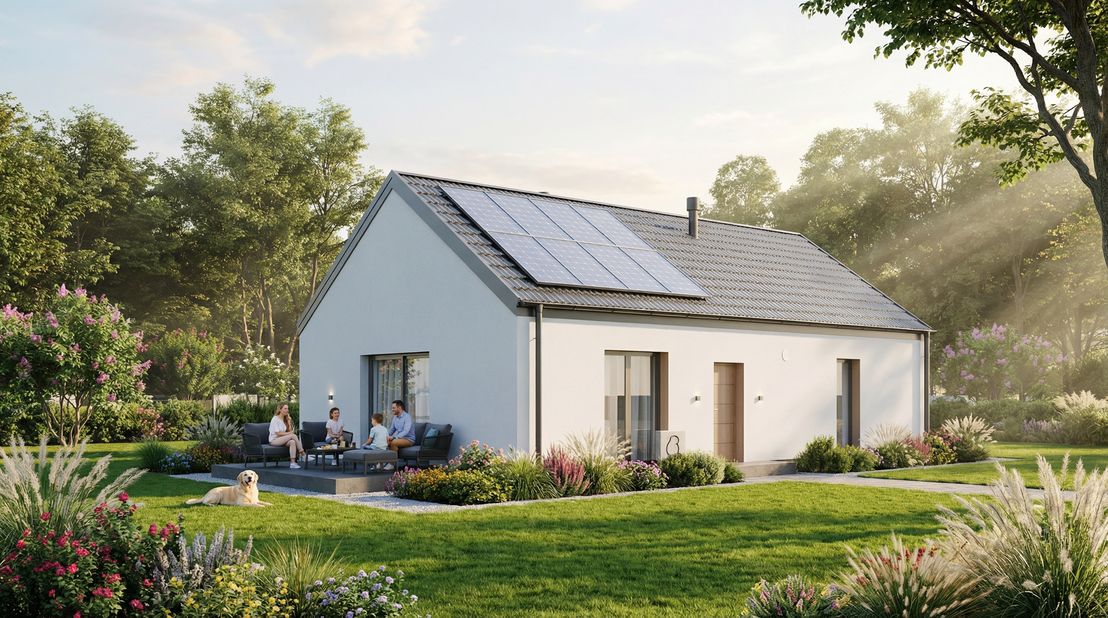 Dom prefabrykowany Parterowy 90B (HFX1043)