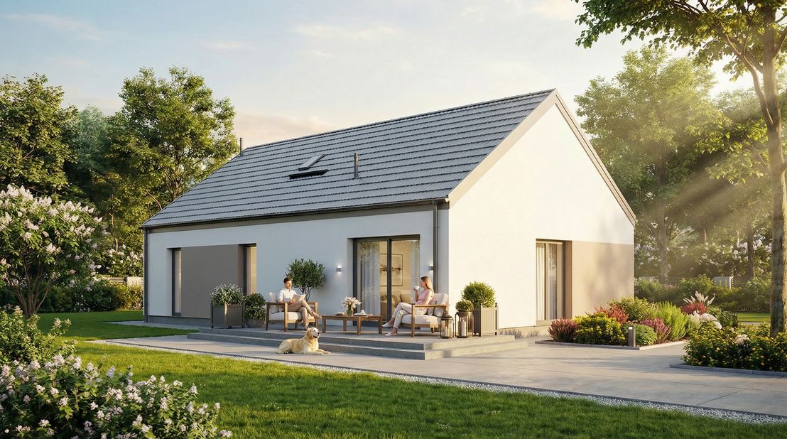 Dom prefabrykowany Parterowy 100B (HFX1044)